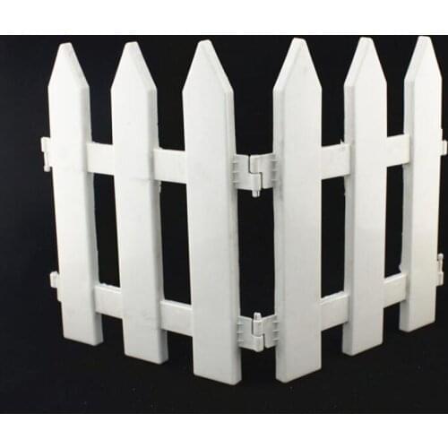10pcs/lot Christmas Ornament White 3 Grid Fence 29*22cm Barrier Courtyard Decoration Party Supplies Festival Dec For Room Dec