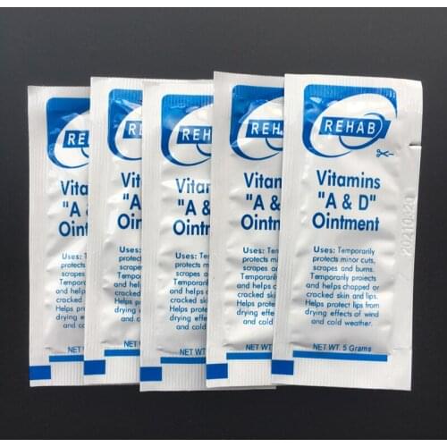 100Pcs Tattoos Care Skin Repair Ointment Cream Vitamin Cream For After A&D Anti Scar Body Art Healing Skin Tattoo accessories