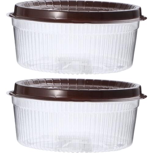 20pcs Transparent Plastic Cake Pastries Box 10.5 inch Muffin Holders Cupcake Cases Boxes