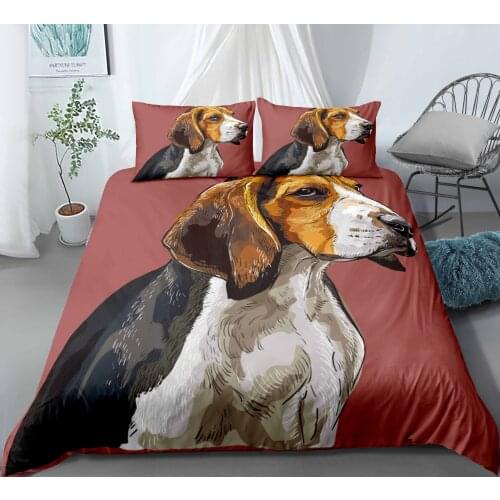 3D Animal Dogs Pattern Bedding Set for Kids Adults Home Textile Doggie Pet Puppy Duvet Cover Pillowcase Bed Sets 2/3pcs