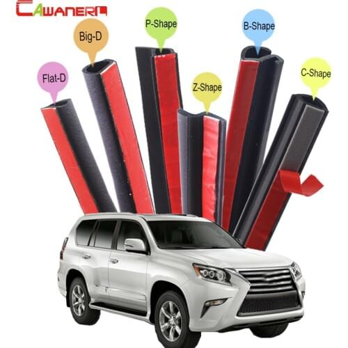 Cawanerl Full Car Hood 4-Door Trunk Rubber Weatherstrip Sealing Seal Strip Kit Seal Edge Trim For Lexus GX GX460 GX470