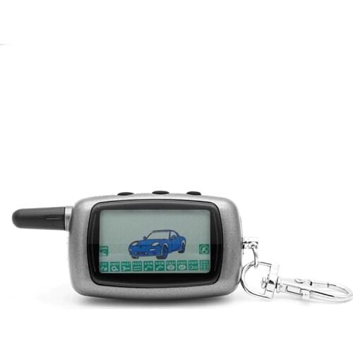 A8 Keychain Key Fob Chain LCD Remote Controller For Twage Starline A9/A8/A6 Two Way Car Alarm Systems start stop Second Alarm