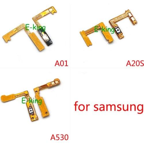 For Samsung Galaxy A01 A015F A20S A207 A8 2018 A530 Power ON OFF Side Button Switch Key Flex Cable