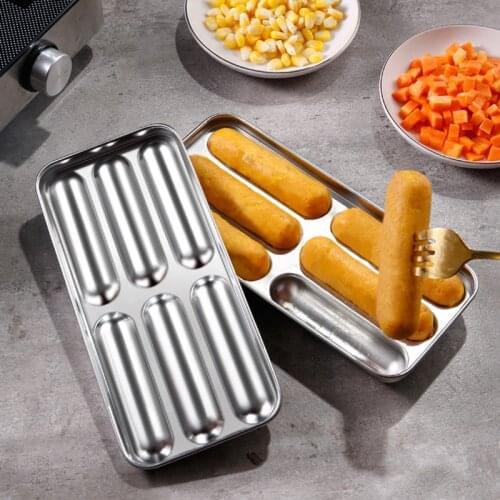YOMDID Stainless Steel Sausage Mould DIY Hot Dog Making Tool Sausage Baking Mold Practical Kitchen Sausage Handmade Accessories