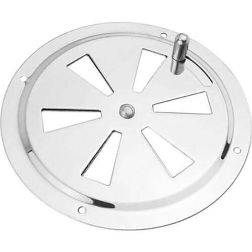 Hot Round Air Louver Vent & Side Knob Opening Grille Cover Marine Boat RV 316 Stainless Steel Ventilation Louvered Vent