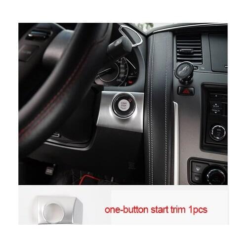 For Nissan Patrol y62 2017-2020 chrome one-button start trim 1pc