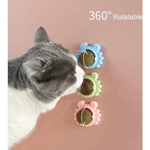 Catnip Toys Safe Healthy Natural Catnip Training Mint Ball Catnip Ball Playing Toy Supplies Pet Toy Keep Cat Healthy
