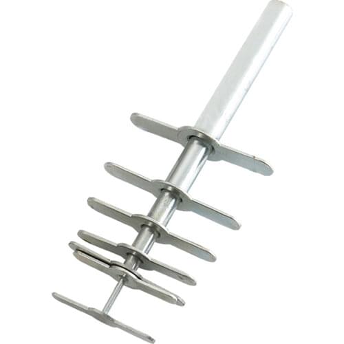 1Pc 6 In 1 Laboratory Beaker Rubber Stopper Punch Manual Puncher Stainless Steel Rubber Plug Hole Punch Laboratory Equipment