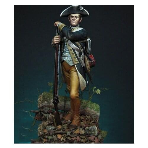 1/24 Scale 75MM Private Corps Unpainted Miniatures Resin Model Kit Figure Free Shipping
