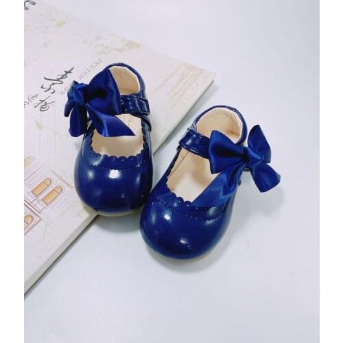 Baby Girl Cute Bow Girl Shoes Korean Version of Princess Shoes Hundred Leather Shoes Dance Shoes Designer Kids Shoes