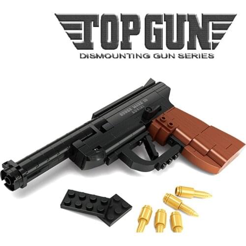 118pcs The Super Armament MARK Gun Model Assembled Plastic Toys Role Playing Simulation CS Classic Boys Building Blocks