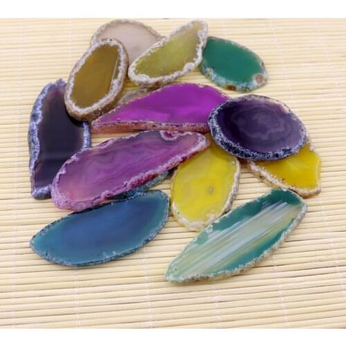 Fashion Stone Pendants Natural Quartz Druzy Necklace Pendants Quartz Crystal Pendants 50pcs Stone Pendant