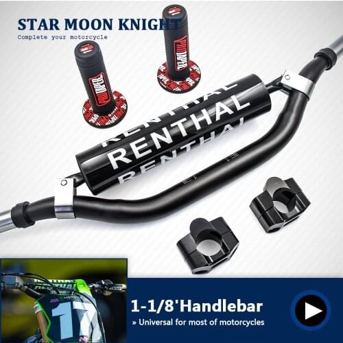 Motorcycle 28mm CNC 1-1/8" Fat Bar Handlebar Grips Pads For HONDA KAWASAKI SUZUKI YAMAHA Protaper Pro Dirt Bike Motorcross