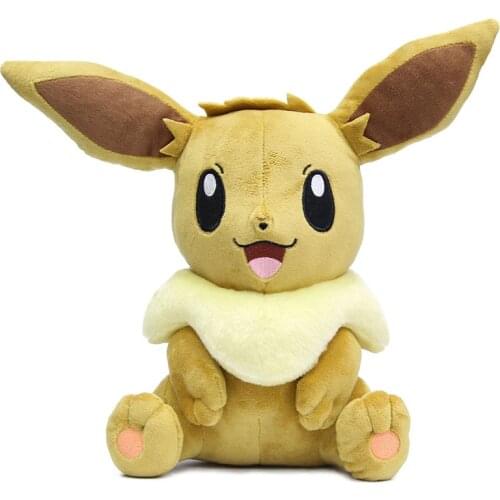 Sitting Position Eevee Plush Toys Sword and shield Dynamax Soft Stuffed Doll Cartoons Game For Friend Children Collect Gifts