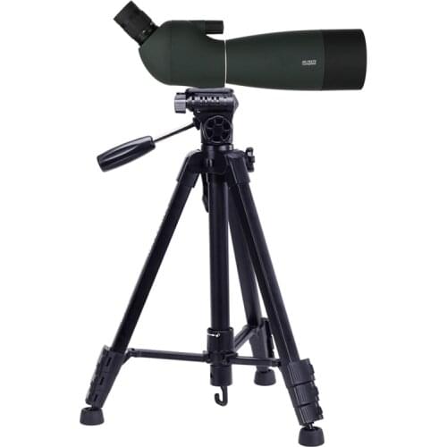 Portable Aluminium Alloy Outdoor Tripod 57" Monocular Binocular Spotting Scope DSLR Camera Observing Tripod with Carrying Bag