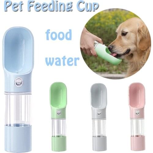 Portable Dog Water Bottle Pet Cat Accompanying Cup Puppy Feeding Outdoor Travel Walking Hiking Drinking Water Bowl for Dogs