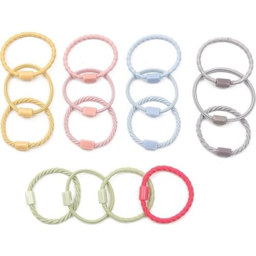 Simple black tie hair rubber band hair rope hair ring head flower hair accessories diy material handmade jewelry accessories