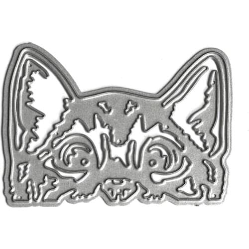 Cat Head Metal Cutting Dies Stencil Scrapbooking DIY Album Stamp Paper Card Mold Embossing Decoration