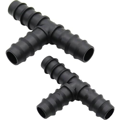10 Pcs DN16 DN20 Three Way Barbed Garden Water Connectors Garden Irrigation Hose Tee Garden Agriculture Irrigation Accessories