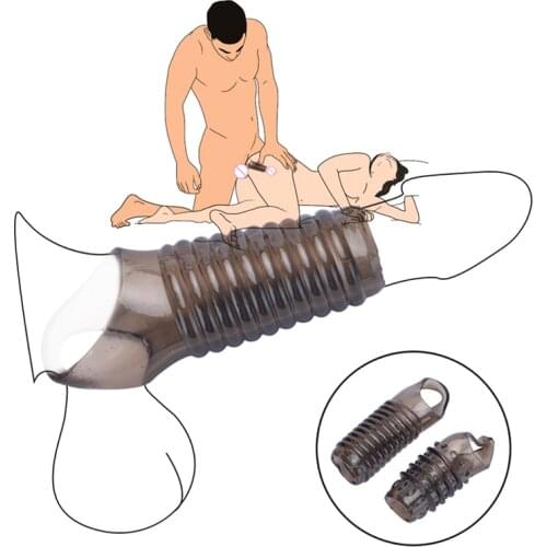 Silicone Penis Sleeve sexitoys for men Delay Ejaculation Penis Cock Chastity Erotic Toys Bdsm Sex Toys For Man Couples Sex Shop