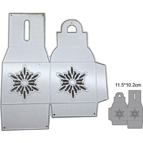 Snowflake Hollow Box Forest Christmas Socks metal cutting mold scrapbook embossing paper card photo album craft paper 2021 new