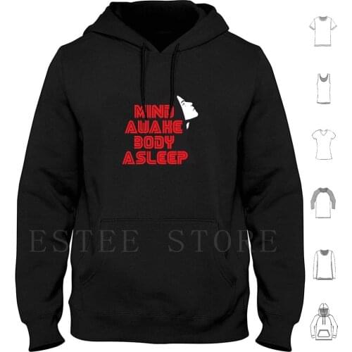 Mr. Robot-Mind Awake Body Asleep Hoodies Long Sleeve Mr Robot Robot Mr Elliot Fsociety Rami Malek Rami Malek Red Line