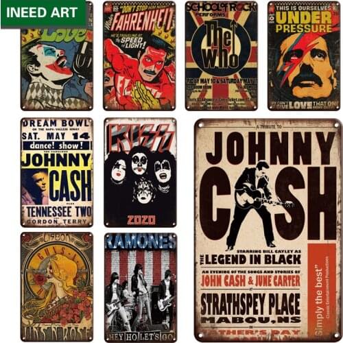 Vintage Movie Metal Wall Decor Tin Sign Retro Home Decorative Wall Stickers Art Accessories Iron Plate Room Wall Decoration