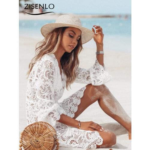 ZISENLO White Summer Dresses