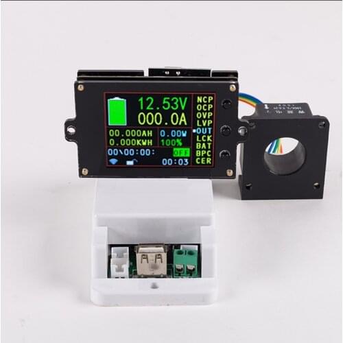 2021 DC 500V Wireless voltage meter ammeter Solar Battery Tester Charging coulometer capacity Power detector