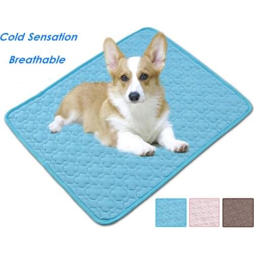 2021 New Summer Pad Mat For Dogs Breathable Pet Dog Bed Mat Summer Washable For Small Medium Large Dogs Mat Cooling