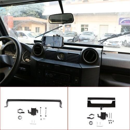 Car Central Control Instrument Panel Phone Holder for Land Rover Defender 90 110 130 2004-2018 Alloy Car Accessories 2 Style