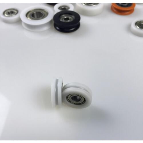 Free Shippingv groove bearing nylon 6x22x7mm roller guide door pulleys