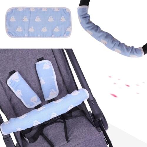 B2019 New Pushchair Pram Stroller Armrest Handle Grip Bar Cover Universal Protective Dust-Proof Cotton Handle Sleeve