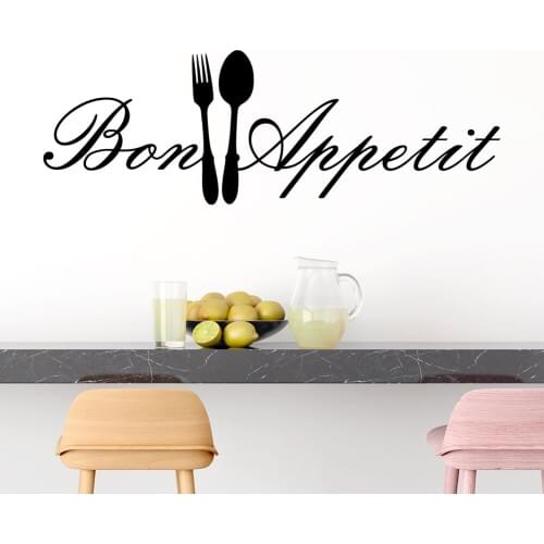 DIY Knife And Fork Removable Wall Decal Family Home Sticker Mural Art Home Decor Kitchen Vinyl Wallpaper Wall Stickers