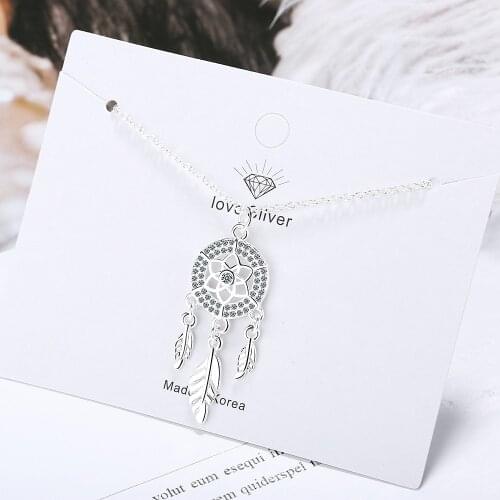 Good Lucky New Style Dream Catcher Tassel Silver S925 Round Flower Drawing Silver Crystal Bracelet Women Luxury Accessories
