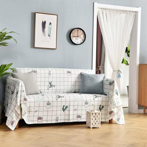 GY4076 Gyrohome Geometric Plants Blanket Sofa Decorative Slipcover Stitching Rug Tapestry Carpet Home&Living