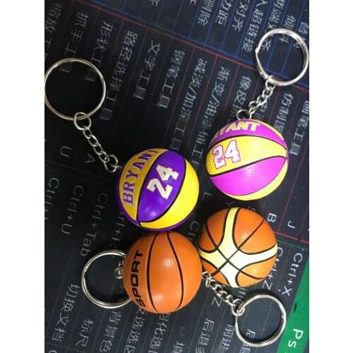 Basketball Souvenir Simulation Small Basketball Key Chain Volleyball Pendant Football Baseball Gift