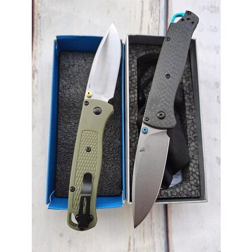 JUFULE Made 535-3 Carbon Fiber D2 Mark S90V Hard Box / 535 Nylon handle 8Cr13 Mark S30v Soft Box Folding Tool Kitchen Camp Knife
