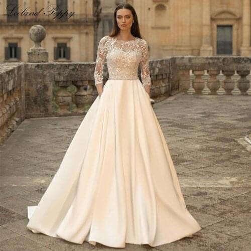 Satin Wedding Dresses LCELAND POPPY China