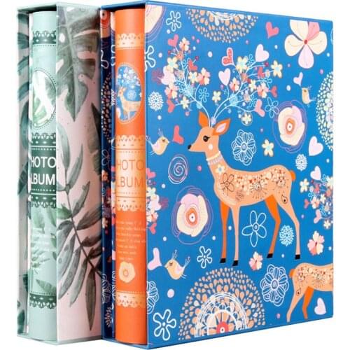 Hot Selling 4 Inch Photo Album Simple Mini-refreshing Creative Stand-up Print Insert Album 200 High Quality Photos Baby Growth