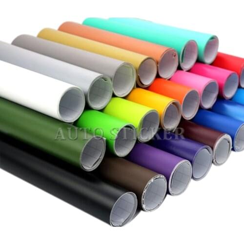 50cmX200cm/300cm Matte Film Black White Silver Car Auto Body Sticker Decal Self Adhesive Wrapping Vinyl Wrap Sheet Matt Vinyl