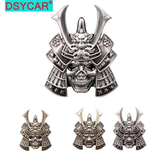 DSYCAR 1Pcs 3D Premium Warrior Metal Car Side Fender Rear Trunk Emblem Badge Decals for Any Vehicle, Truck, Car, Motorcycle