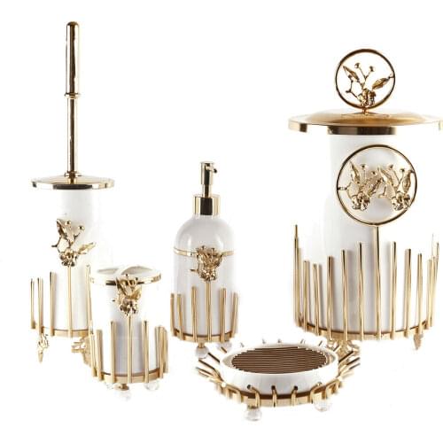 Bathroom set-Havluluk 6 Piece Bathroom set