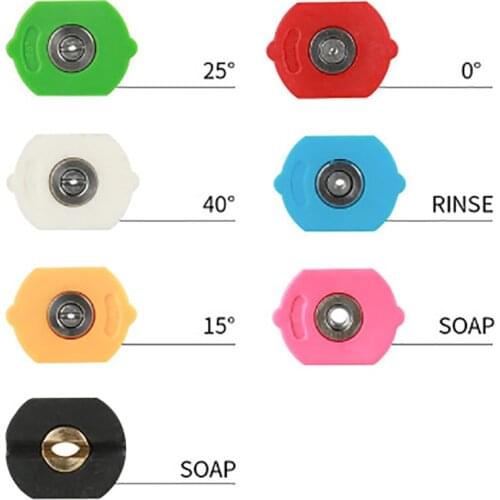 1 Set 1/4" Quick Connect 180 Degree Adjustable Nozzle Combination Kit High Pressure Cleaning Accessories Washing Spray Nozzle