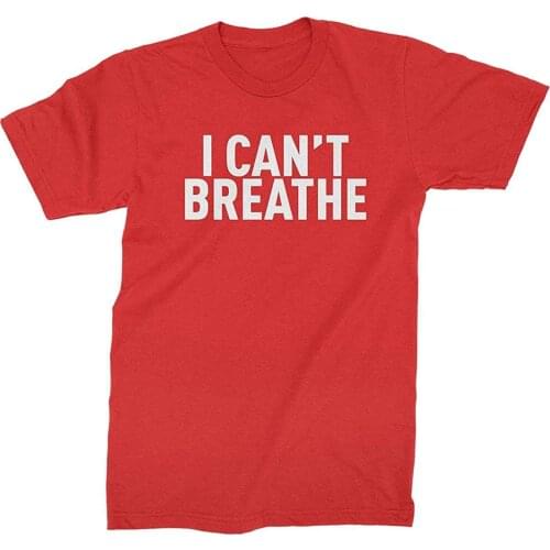 Novelty Graphic I Can't Breathe - Mens Summer Fashion T-Shirt Personality Creative Art Letter T-Shirt
