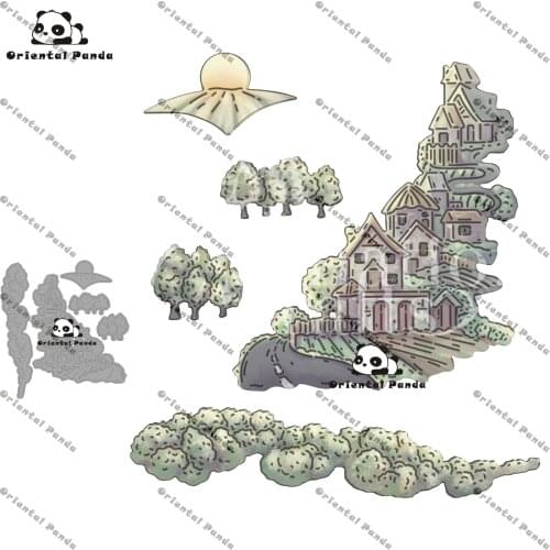 New Dies 2020 Camper Van Metal Forest house Dies diy Die photo album cutting die Scg new die for cuttinrapbooking Stecil 2021