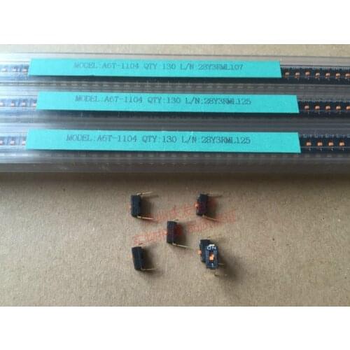 Original new 100% 1-bit digit dialing switch 1P coding switch 2.54mm spacing A6T-1104