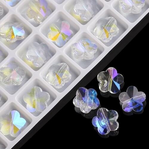 Clear AB Beads Drop/Heart/Rectangle/Oval Shape Glass Loose Beaded Cheap Beading Chinese Crystal Jewelry Making DIY Accessoires