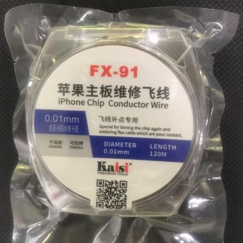 Fly jump Wire 0.01mm Copper Soldering Wire Jump Line for iPhone nand cpu baseband fingerprint Chip Repair ipad open circuit chip