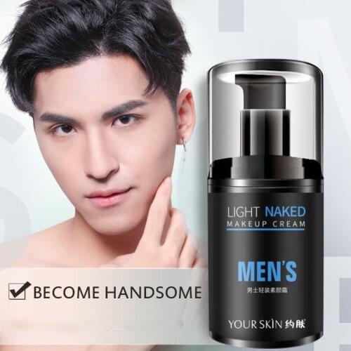 Light Makeup BB Cream Dark Circles Concealer Separate Cream Whitening Oil Control Beauty Cosmetics Face Balm For Men TSLM1